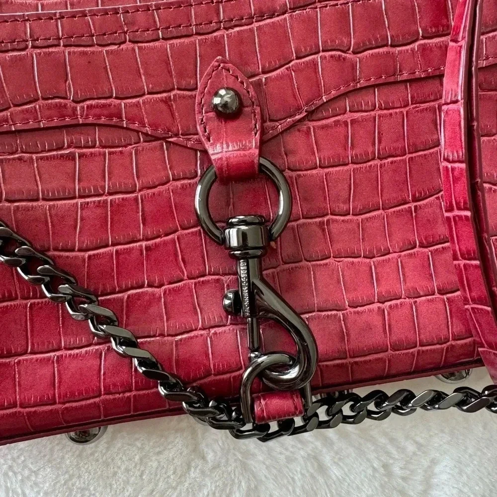 Rebecca Minkoff Mini MAC Crossbody Cardinal cranberry red